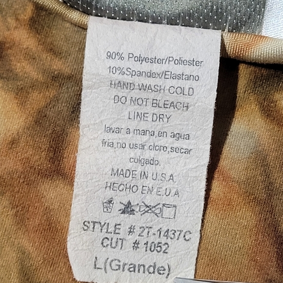 Geri C. New York Shades of Brown & Rust feels like Suede (L) Made in USA - Picture 7 of 8